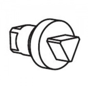 Пластиковый ключ/ручка треугольного профиля 7мм